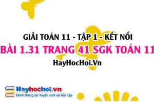 Giải bài 1.31 trang 41 Toán 11 tập 1 SGK Kết nối tri thức